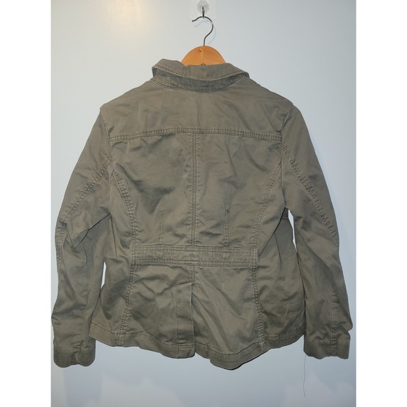 Eddie Bauer Women's Olive Green Legend Wash Blazer Jacket Size P10‎ - Picture 3 of 4